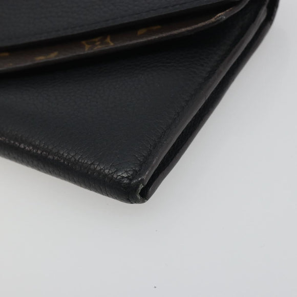 LOUIS VUITTON Monogram Portefeuille Duble V Wallet Black M64319 LV Auth am12337V