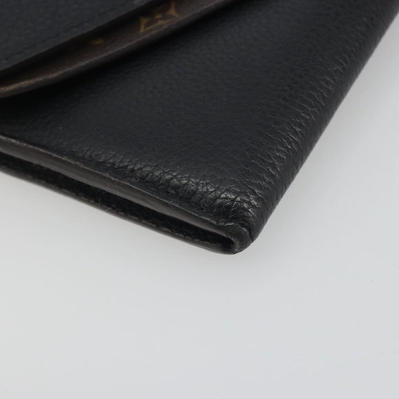 LOUIS VUITTON Monogram Portefeuille Duble V Wallet Black M64319 LV Auth am12337V