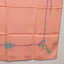 CARTIER Scarf Silk Pink Auth am12338M-10