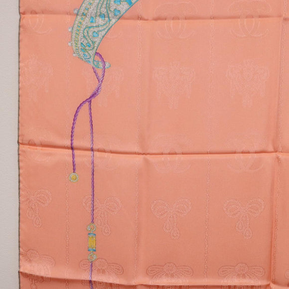 CARTIER Scarf Silk Pink Auth am12338M