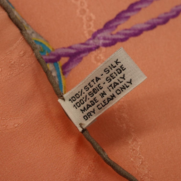 CARTIER Scarf Silk Pink Auth am12338M