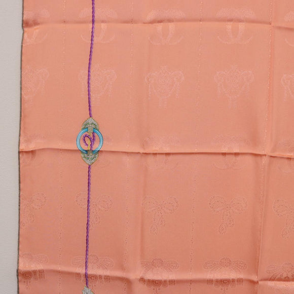 CARTIER Scarf Silk Pink Auth am12338M