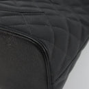 CHANEL Standard Tote Bag Caviar Skin Black Gold CC Auth am12339SAM-10