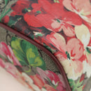 GUCCI GG Blooms Floral Hand Bag PVC Leather Beige Pink 429019 Auth am12340V-19