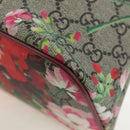 GUCCI GG Blooms Floral Hand Bag PVC Leather Beige Pink 429019 Auth am12340V-21