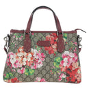 GUCCI GG Blooms Floral Hand Bag PVC Leather Beige Pink 429019 Auth am12340V-13
