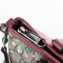 GUCCI GG Blooms Floral Hand Bag PVC Leather Beige Pink 429019 Auth am12340V-24