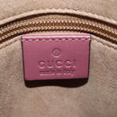 GUCCI GG Blooms Floral Hand Bag PVC Leather Beige Pink 429019 Auth am12340V-25