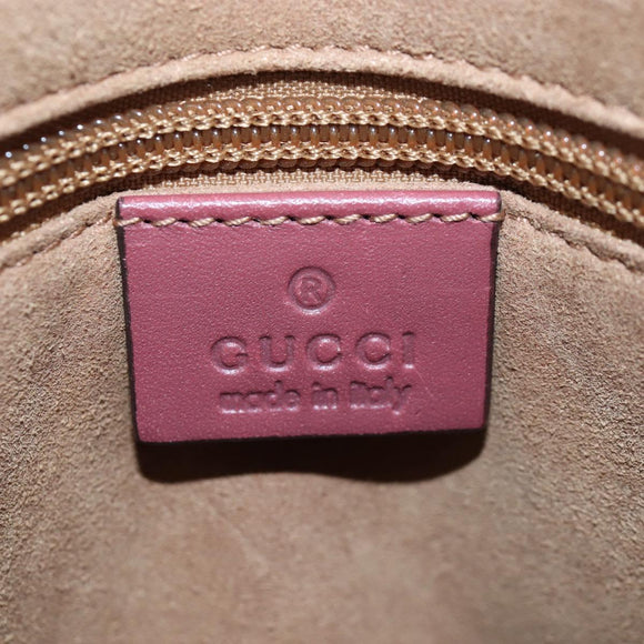 GUCCI GG Blooms Floral Hand Bag PVC Leather Beige Pink 429019 Auth am12340V