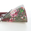 GUCCI GG Blooms Floral Hand Bag PVC Leather Beige Pink 429019 Auth am12340V-3
