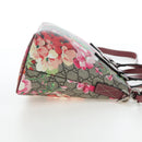 GUCCI GG Blooms Floral Hand Bag PVC Leather Beige Pink 429019 Auth am12340V-4