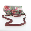 GUCCI GG Blooms Floral Hand Bag PVC Leather Beige Pink 429019 Auth am12340V-7