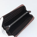BOTTEGA VENETA Round Long Wallet Leather Brown Auth am12343V-13