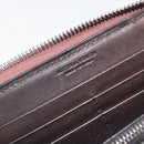 BOTTEGA VENETA Round Long Wallet Leather Brown Auth am12343V-14