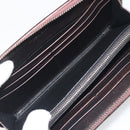 BOTTEGA VENETA Round Long Wallet Leather Brown Auth am12343V-16