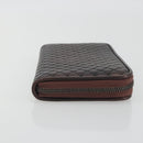 BOTTEGA VENETA Round Long Wallet Leather Brown Auth am12343V-4