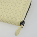 BOTTEGA VENETA INTRECCIATO Round Long Wallet Leather Yellow Auth am12344V-16