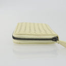 BOTTEGA VENETA INTRECCIATO Round Long Wallet Leather Yellow Auth am12344V-4