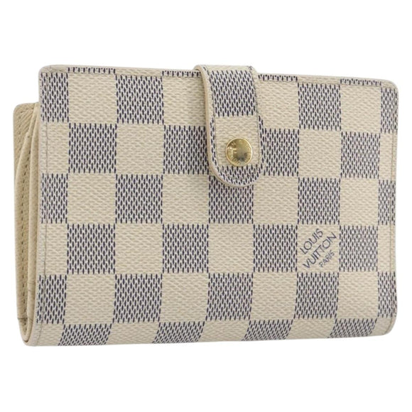 LOUIS VUITTON Damier Azur Portefeuille Viennois Wallet N61676 LV Auth am12345V