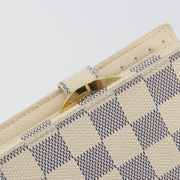 LOUIS VUITTON Damier Azur Portefeuille Viennois Wallet N61676 LV Auth am12345V