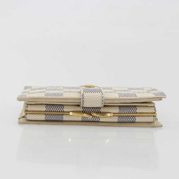 LOUIS VUITTON Damier Azur Portefeuille Viennois Wallet N61676 LV Auth am12345V