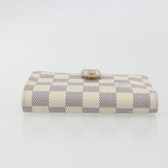LOUIS VUITTON Damier Azur Portefeuille Viennois Wallet N61676 LV Auth am12345V