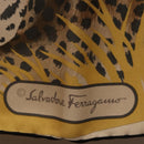 Salvatore Ferragamo Leopard Scarf Silk Multicolor Auth am12346M-11