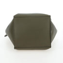 CELINE Big Bag Small Hand Bag Leather Khaki Silver Auth am12347M-12