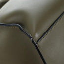 CELINE Big Bag Small Hand Bag Leather Khaki Silver Auth am12347M-15