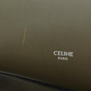 CELINE Big Bag Small Hand Bag Leather Khaki Silver Auth am12347M-17