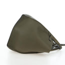 CELINE Big Bag Small Hand Bag Leather Khaki Silver Auth am12347M-5
