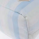 PRADA Tote Bag Canvas 2way Light Blue Silver B2052G Auth am12349A-19