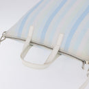 PRADA Tote Bag Canvas 2way Light Blue Silver B2052G Auth am12349A-14