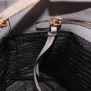 PRADA Shoulder Bag Taurillon Leather Gray Gold 1BE066 Auth am12351SAM-24