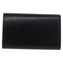 GUCCI Interlocking Key Case Leather Black Silver 115225 Auth am12352V-2