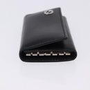 GUCCI Interlocking Key Case Leather Black Silver 115225 Auth am12352V-4