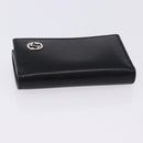 GUCCI Interlocking Key Case Leather Black Silver 115225 Auth am12352V-5