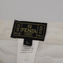 FENDI Zucca Skirt Polyester White Auth am12358-5