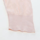 CHANEL CC 3/4 Sleeve Top Cotton Pink CC Auth am12359V-5