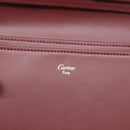 CARTIER Must Line Long Wallet Leather Bordeaux Gold Auth am12366V-17