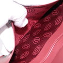 CARTIER Must Line Long Wallet Leather Bordeaux Gold Auth am12366V-19
