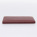 CARTIER Must Line Long Wallet Leather Bordeaux Gold Auth am12366V-5