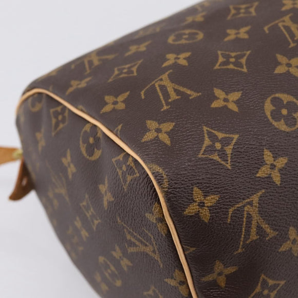 LOUIS VUITTON Monogram Speedy 30 Hand Bag M41526 LV Auth am12367V