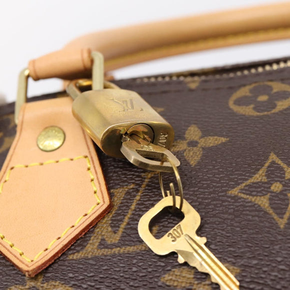 LOUIS VUITTON Monogram Speedy 30 Hand Bag M41526 LV Auth am12367V