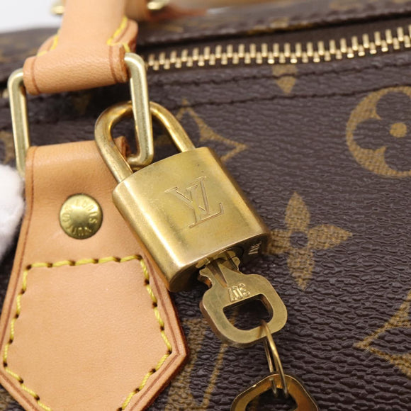 LOUIS VUITTON Monogram Speedy 30 Hand Bag M41526 LV Auth am12367V