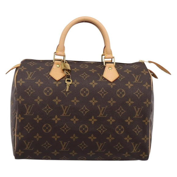 LOUIS VUITTON Monogram Speedy 30 Hand Bag M41526 LV Auth am12367V