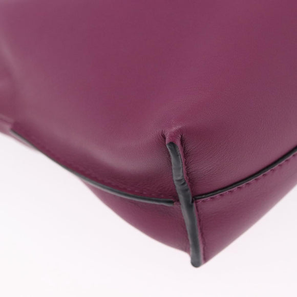 LOEWE x Ghibli Aogaeru Flamenco Clutch Mini Leather Purple Green Auth am12369SM