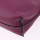 LOEWE x Ghibli Aogaeru Flamenco Clutch Mini Leather Purple Green Auth am12369SM-16