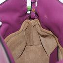 LOEWE x Ghibli Aogaeru Flamenco Clutch Mini Leather Purple Green Auth am12369SM-23