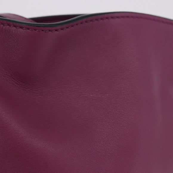 LOEWE x Ghibli Aogaeru Flamenco Clutch Mini Leather Purple Green Auth am12369SM